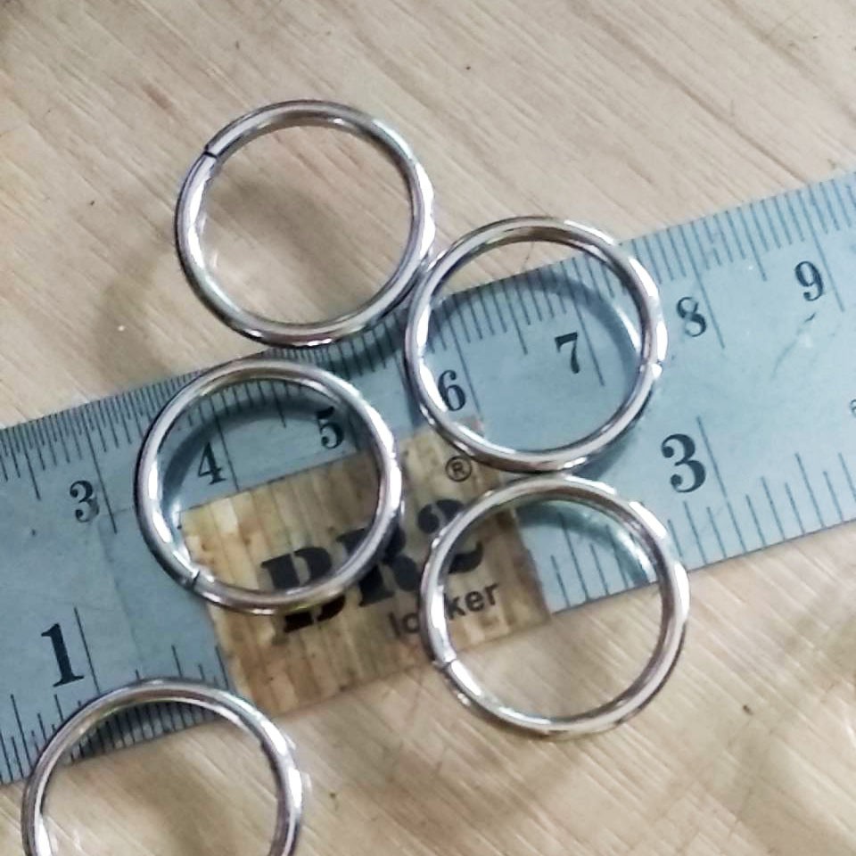 

Ring Bulat 20 mm tebal 2 mm silver - 10 pcs