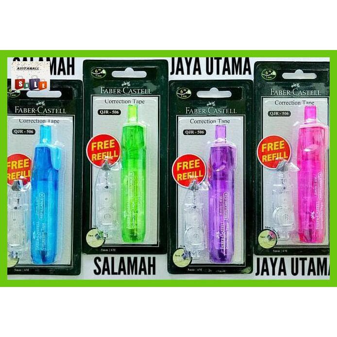 

Silutala- Correction Tape Faber Castell Qjr-506 (Free Refill) -Ori.