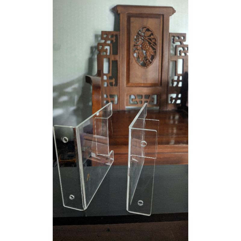 akrilik dudukan lamphood led lampu