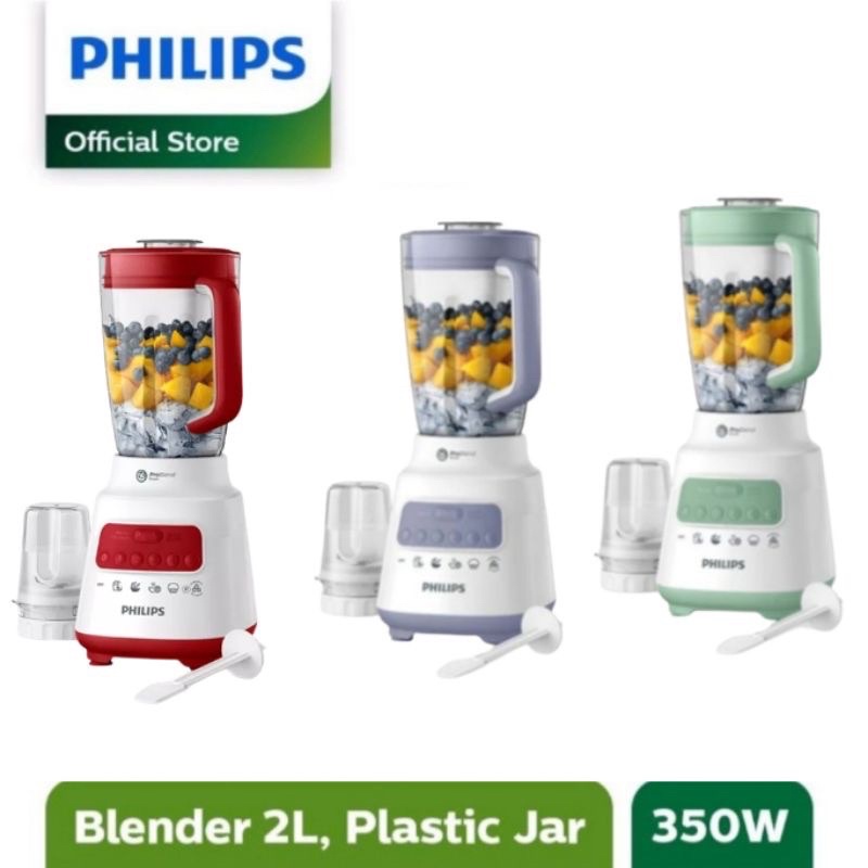 Blender PHILIPS Plastik 2 L HR2221 - HR 2221 Garansi RESMI.