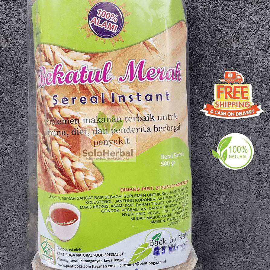 

10.10 BEKATUL MERAH ISI 500gr - BEKATUL BERAS MERAH ORIGINAL 100%