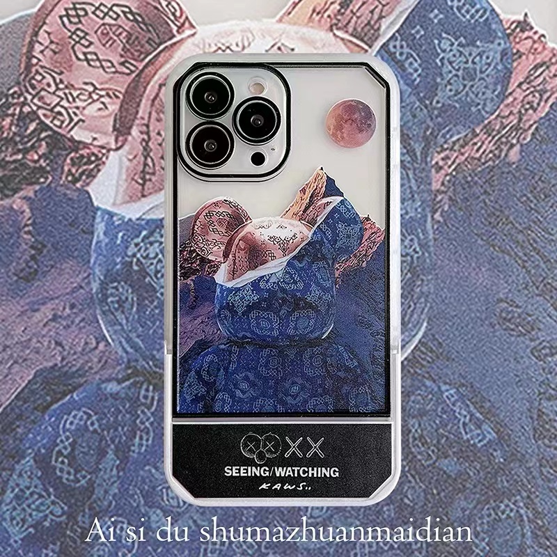 Soft Case Bahan Silikon TPU Motif Beruang Untuk IPhone 13 12 11 Pro Max XS XR X 8 7 6S Plus SE 2020