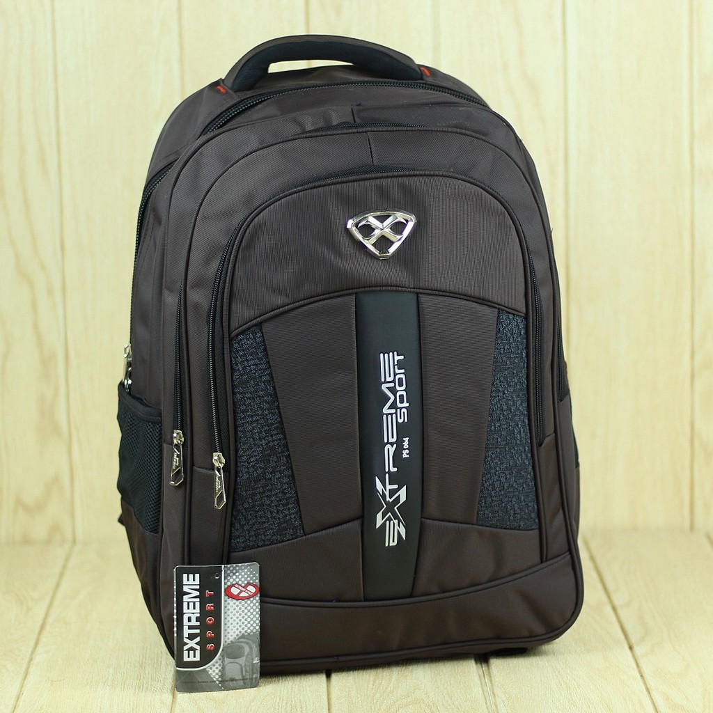 Back Pack Pria Extreme Sport Coklat Tas Ransel Kuliah Kerja SMP SMA