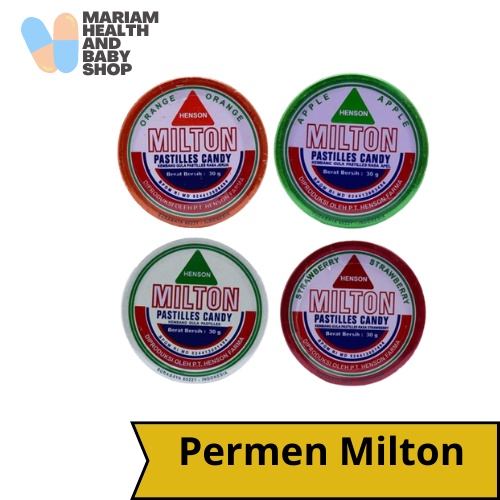 

Permen Milton apple mint orange strawberry 1 dozen