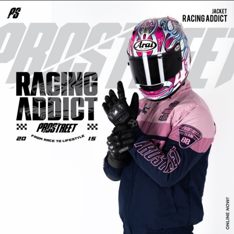 PROSTREET JAKET RACING ADDICT PINK