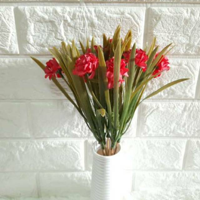 BUNGA MINI POM / Bunga pom pom daun mini