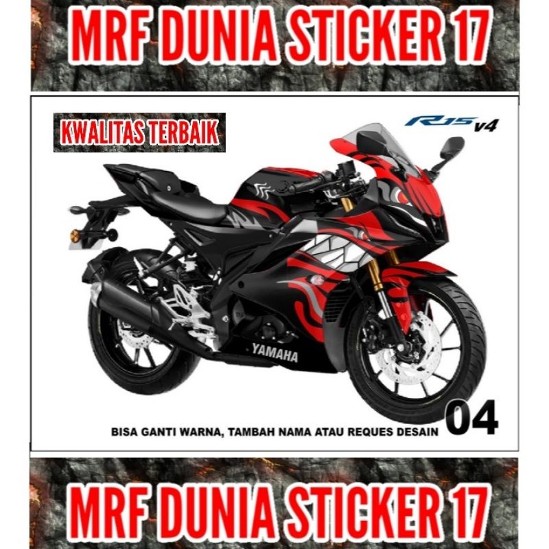 Sticker decal R15 V4 Full Body  Decal Motor R15 V4 Sticker Motor R15 V4 Decal Sticker Motor R15 V4 m