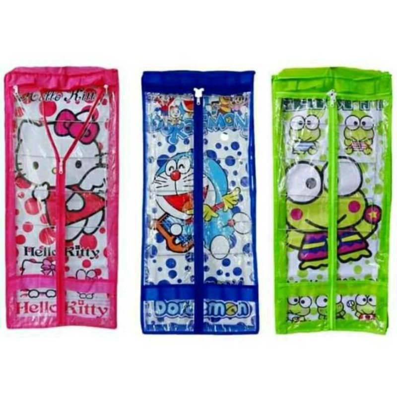 Rak Gantung Jilbab karakter/gantungan jilbab simpel free pelindung plastik