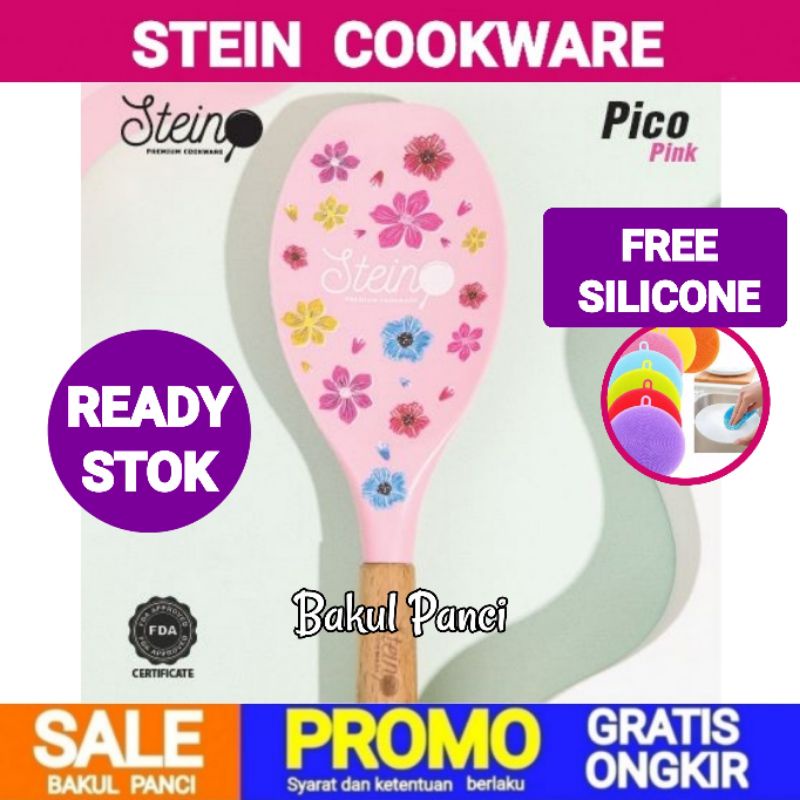 STEIN STEINCOOKWARE SPATULA PICO - SUTIL SILICON SILICONE - TURNER SODET COOKING SPOON SILIKON - PIC