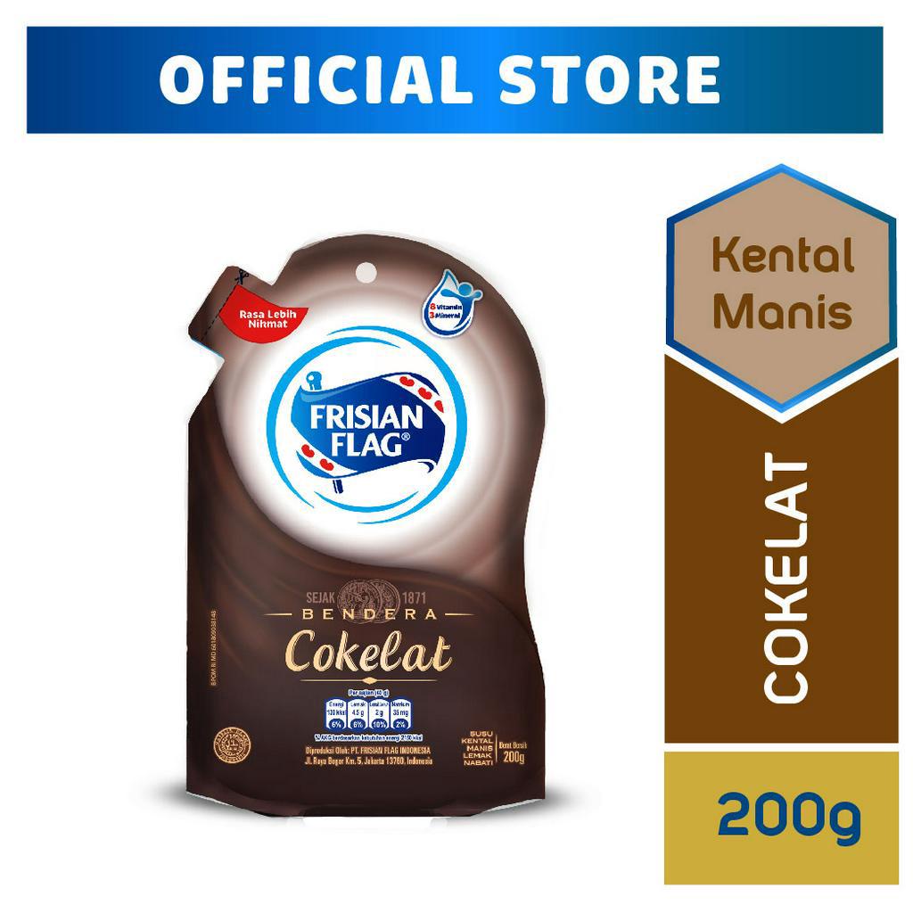 

Frisian Flag Kental Manis Cokelat Pouch 200 gr