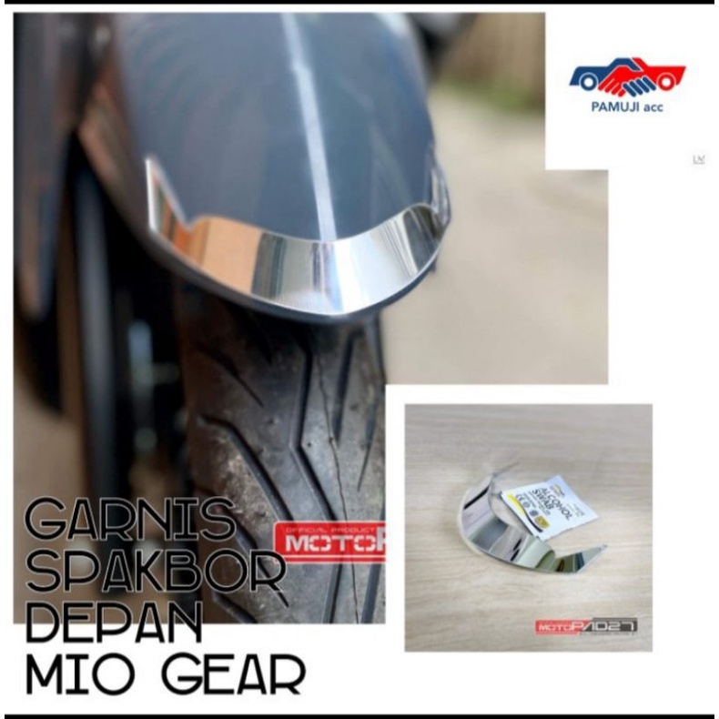 Garnis Spakbor Depan Yamaha MIO GEAR Akrilik Premium