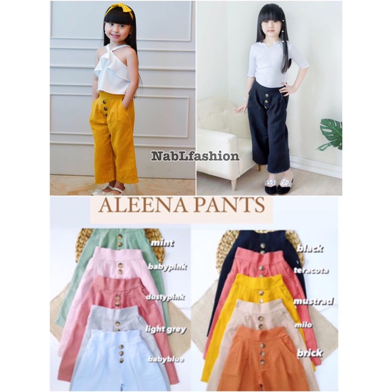 Celana Allena pants anak size sml 2-7thn celana panjang anak aleena pants nablfashion