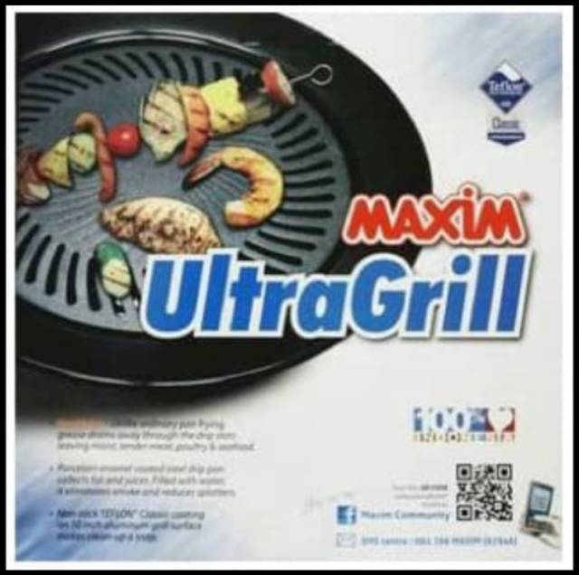 [ Maxim ] Ultra Grill/ Alat Panggang / Bakaran Maxim - 25cm