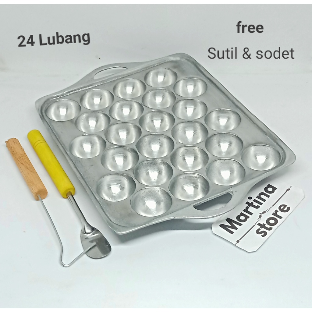 cetakan takoyaki 24 lubang/ cetakan takoyaki anti lengket /murah