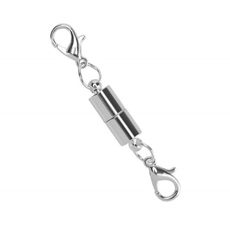 Gelang Couple Magnet Pelangi/Spaceman/Cinta Imut Mode Korea-Silver Magnetic Connector