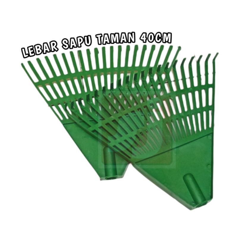 sapu taman PVC (tanpa gagang) - sapu taman plastik - sapu garuk