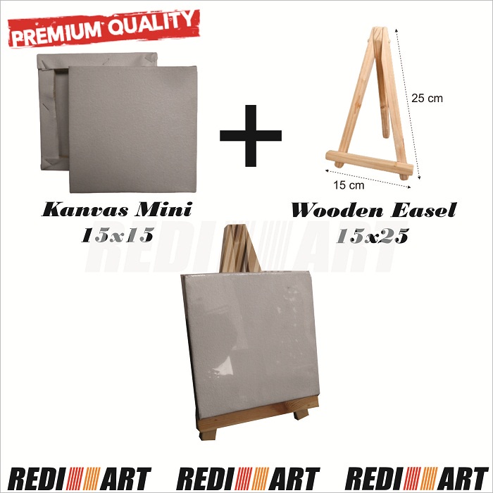

Kanvas Lukis Mini 15x15 cm + Easel