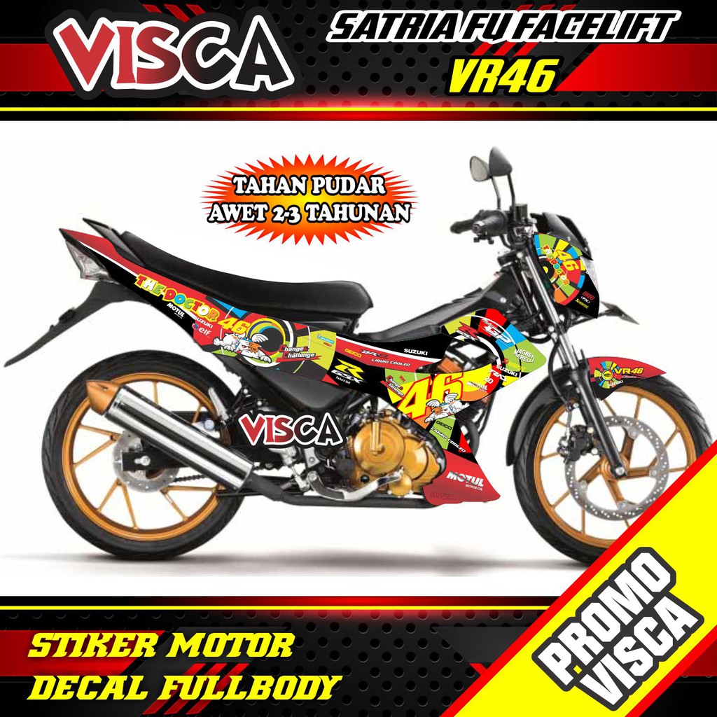 Decal Satria Fu Facelift 2014 Full Body Stiker Satria Fu Facelift 2014 Full Body Striping Satria Fu 