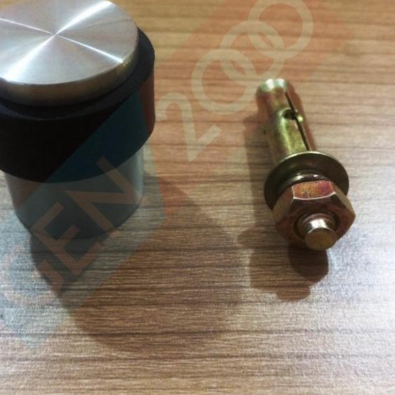 ➷ Karet Penahan Pintu Stainless Door Stopper Rubber Door Stopper Pintu ✦