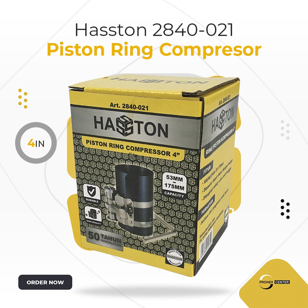 PISTON RING COMPRESSOR 4” X 90 - 175 MM HASSTON COMPRESOR KOMPRESSOR KOMPRESOR RRT RRC ATS VPR INCH