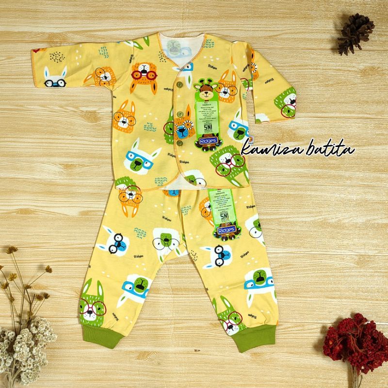 Ridges Baju Bayi Baru Lahir Newborn Setelan Panjang Bayi Perempuan Laki laki Piyama Pakaian Bayi Bar