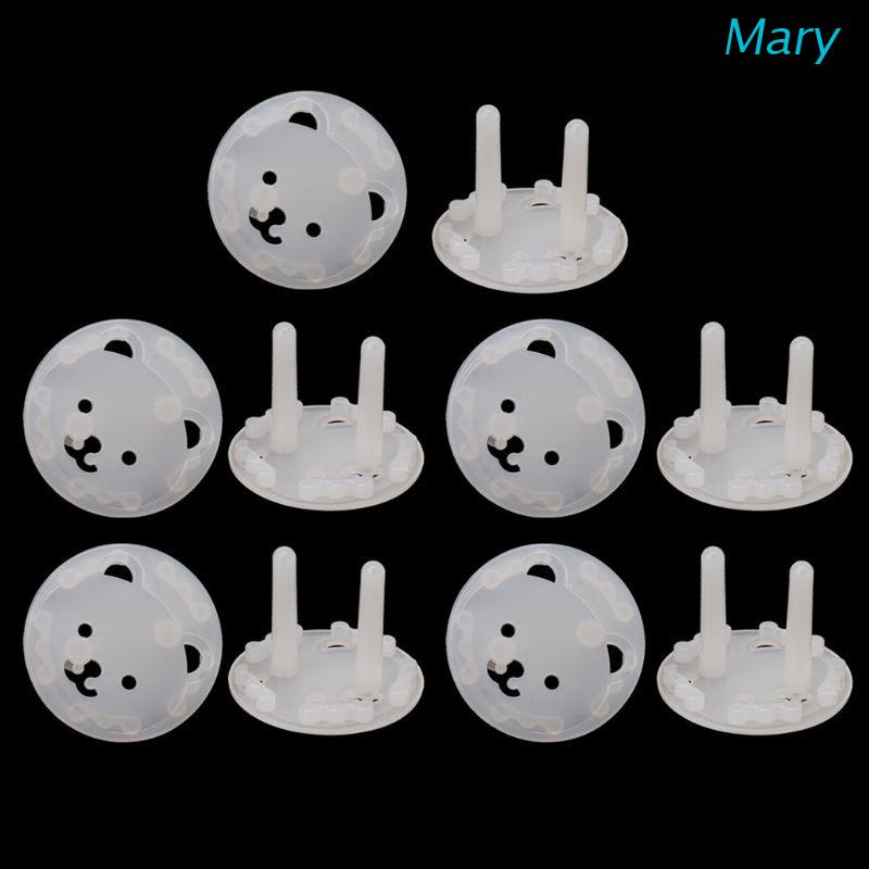 Mary 10pcs Cover Pelindung Stop Kontak EU Untuk Keamanan Bayi / Anak