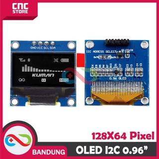 OLED WHITE PUTIH 0.96 INCH I2C IIC 128X64 DISPLAY MODULE LCD