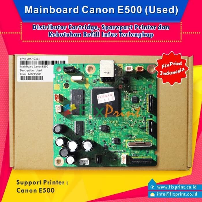 Mainboard Printer Canon E500 E-500 Logic Board E 500 Motherboard E500 Bergaransi 30 Hari