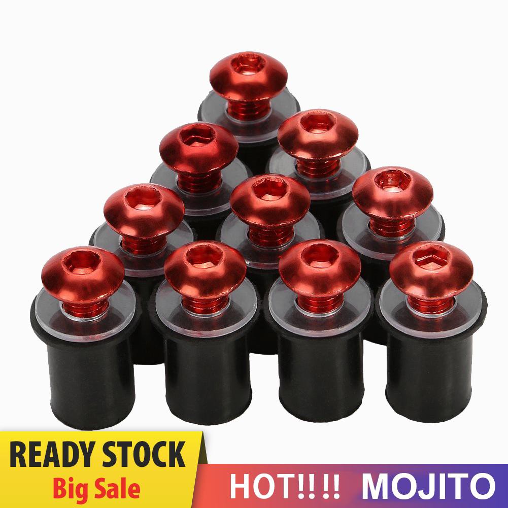 Mojito 10pcs Baut Kaca Depan Motor 5mm / 0.20in