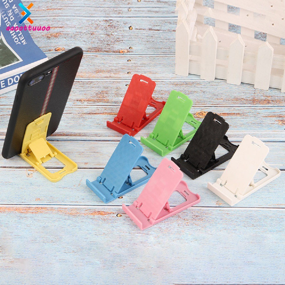 【TERSEDIA &amp; COD】Mini Ponsel Tablet Braket Lipat Desktop Bracket Lipat Gerakan Universal Portabel