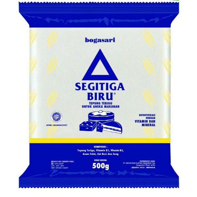 

SEGITIGA BIRU 500GR / TEPUNG TERIGU SEGITIGA BIRU