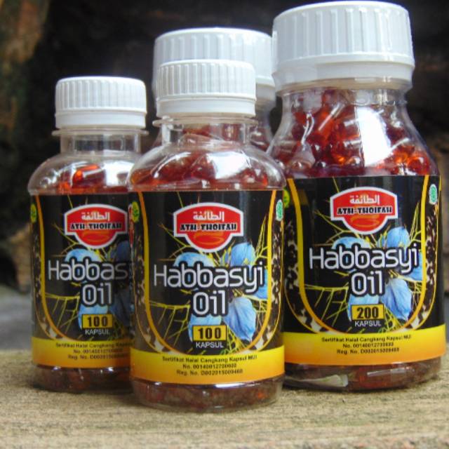 Kapsul Minyak Habbatussauda Habbasyi oil Isi 200 Habatusauda