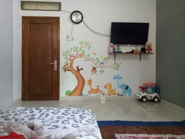 Meth Xy1163 Cute Animal N Tree Wallsticker 2x60x90