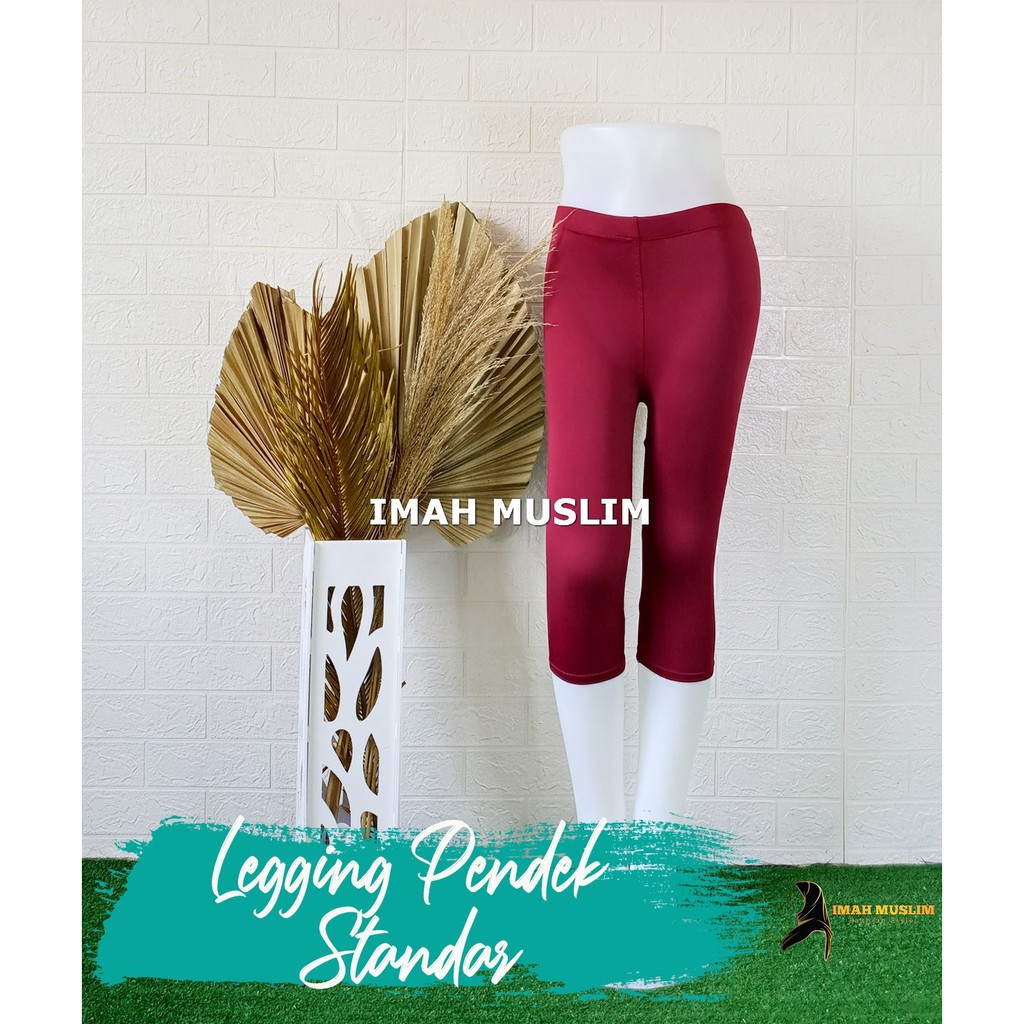 Celana Legging 3/4 JUMBO (BB 55-90kg) Leging Lejing Pendek Wanita Big Size Senam