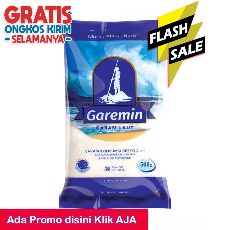 

GAREMIN GARAM LAUT ALAMI NATURAL SEA SALT 500 GR