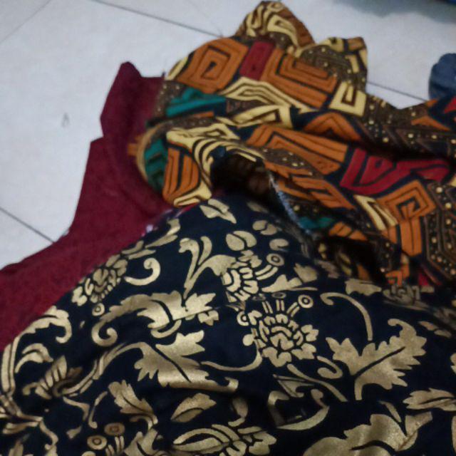 Pabrik Batik Jumbo Hrb026 Kenongo Kemeja Batik Pria Pendek Pekalongan Padi M L Xl Sogan Tulis Halus.