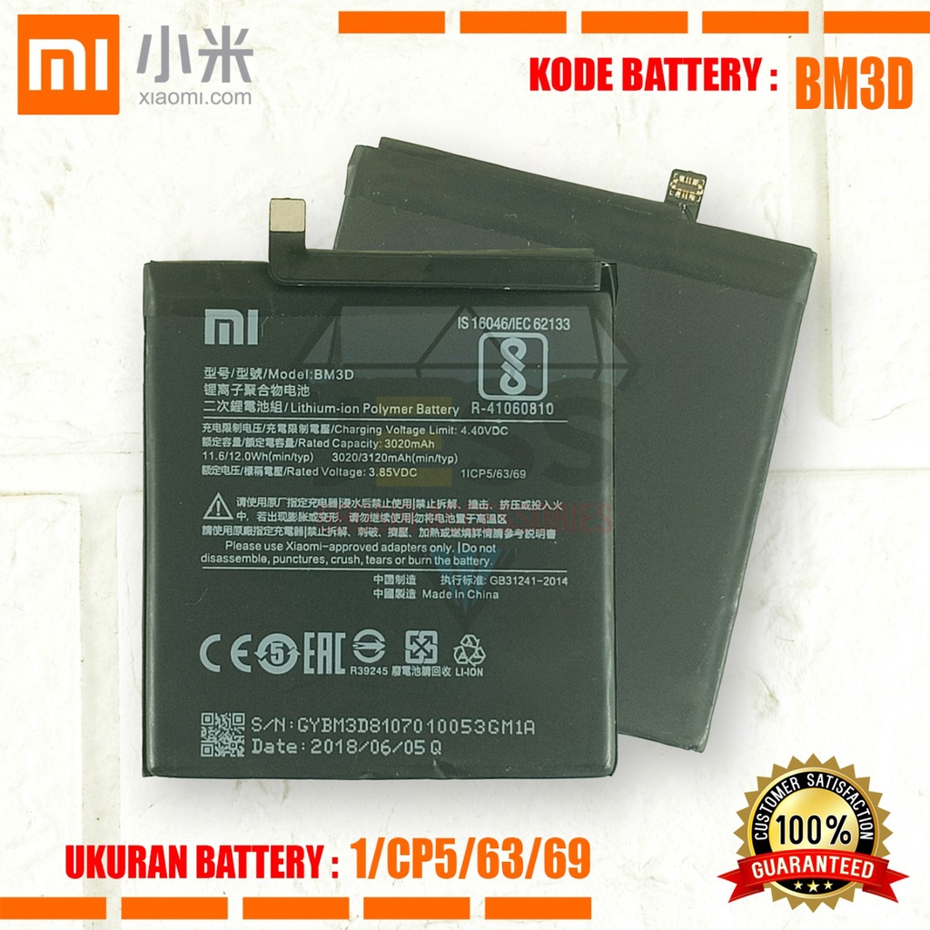 Baterai Battery Original Xiaomi BM3D BM-3D Tipe HP Xiao MI 8 SE - MI8 SE - MI8SE - M1805E2A