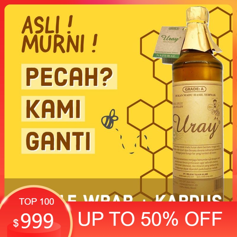 

Termurah Madu Uray/Natural Honey 875 gram (640 ml) Original