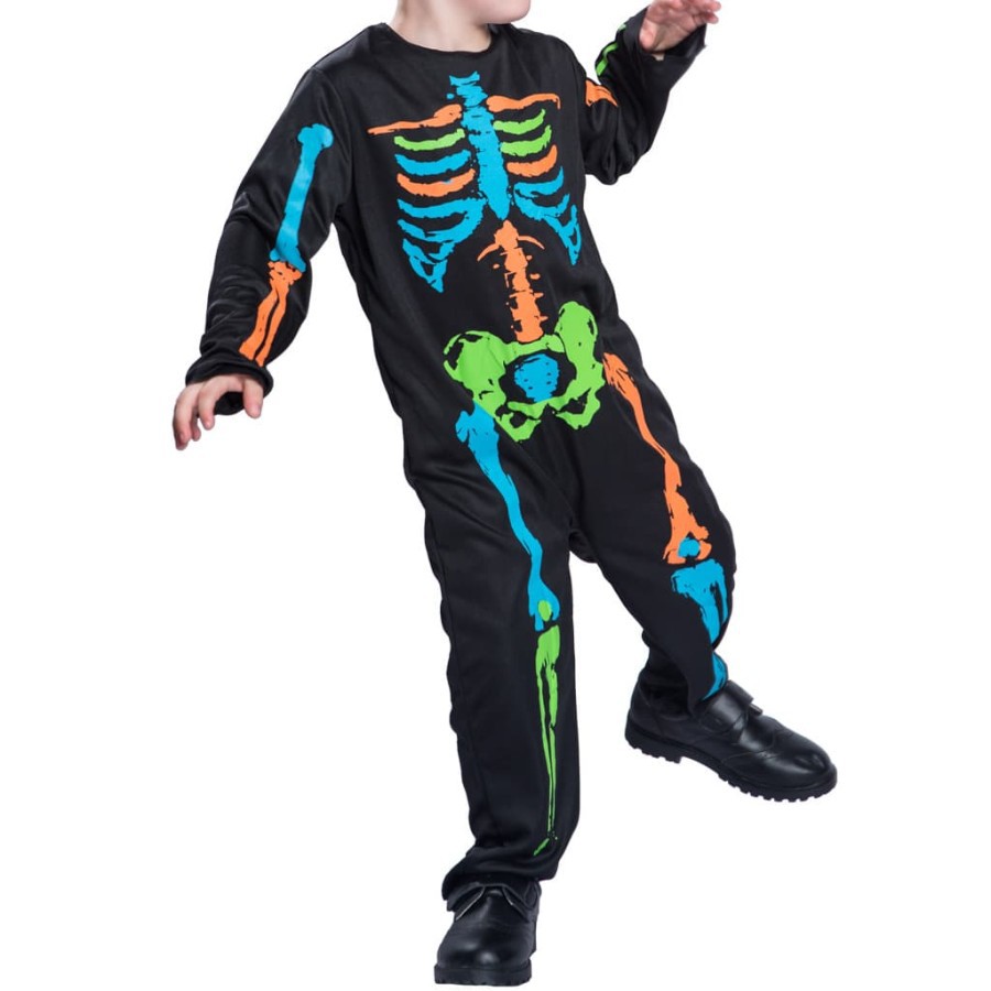 Colourful Skeleton halloween costume kostum halloween anak tengkorak