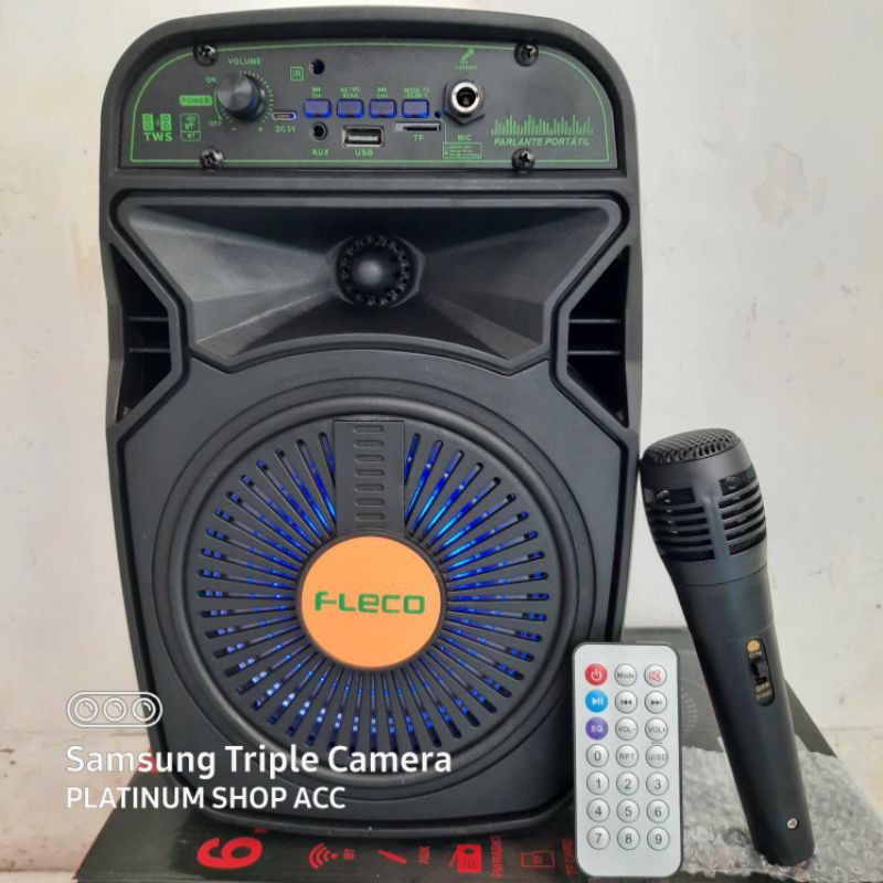 SPEAKER BLUETOOTH FREE MIC KARAOKE  FLECO FL-6011/F-6615/F-804Z SUPER BASS/SALON AKTIF MULTIMEDIA