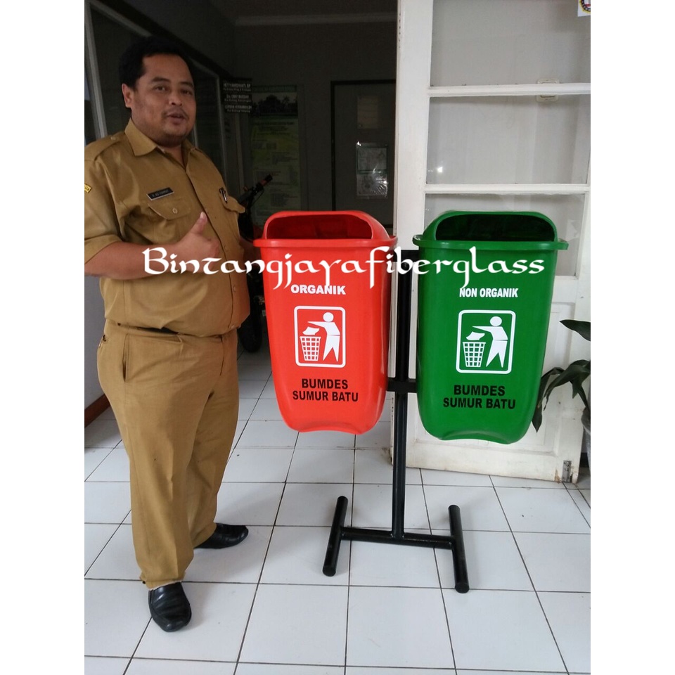 tong sampah oval untuk sekolah