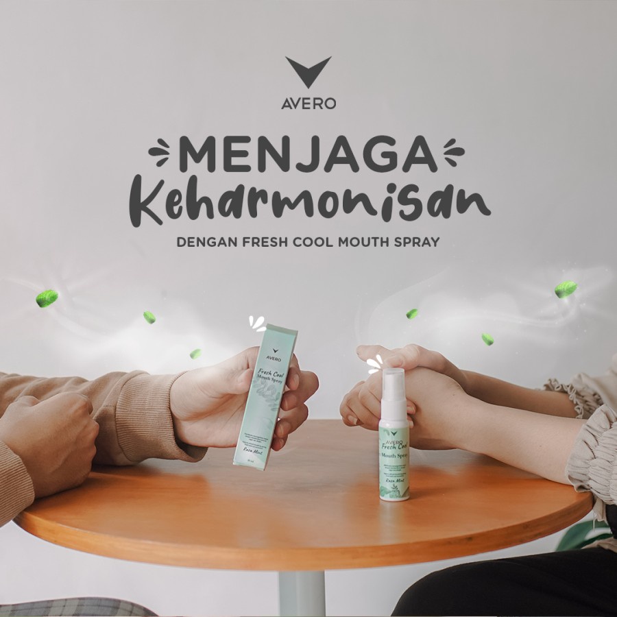 Fresh Cool Mouth Spray  AVERO - BPOM Parfum Mulut, Pengharum Mulut &amp; Penyegar Mulut