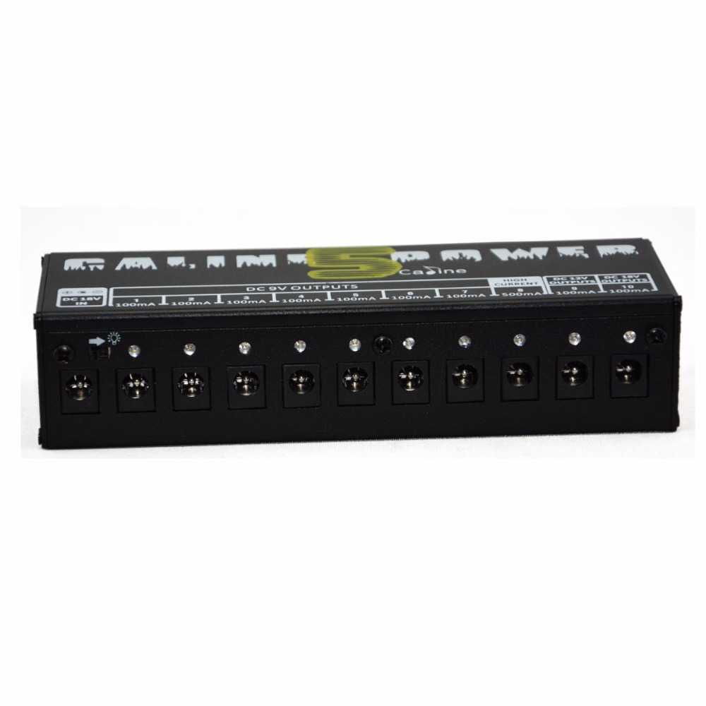 Caline Power Supply 10 Isolated Output EU Guitar Effect Pedal - CP-05-Hitam