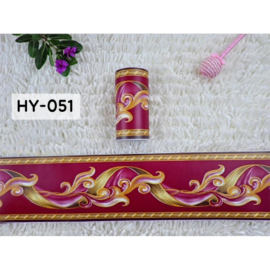 Wallpaper dinding Border List Ukuran 10Cm*8M list border motif elegant list border kamar
