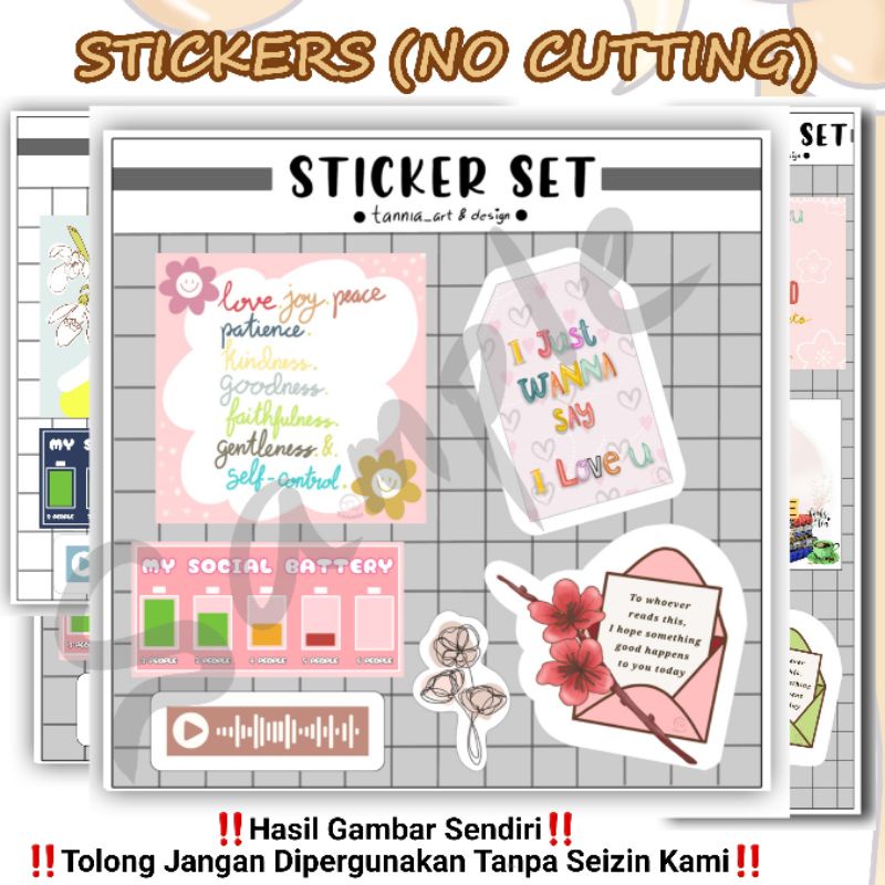 

Sticker Aesthetic / Sticker Tumblr Pack Quotes / Stiker Laptop