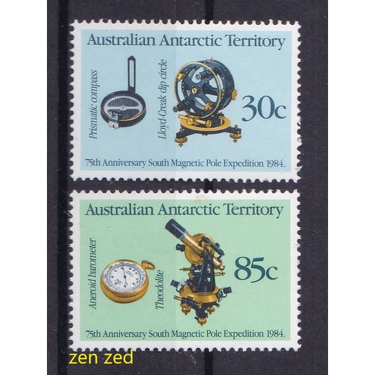 

0141 Perangko Australia 1984 The Magnetic Pole Expedition 2v Mnh