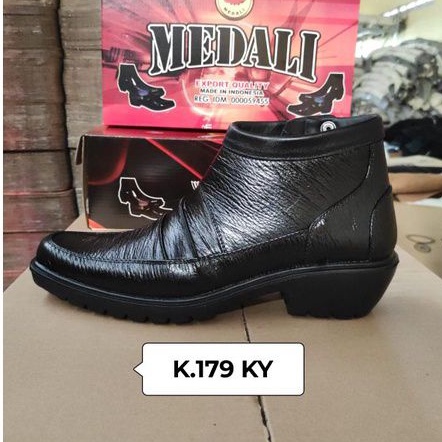 Sepatu kulit pria PDH boots polri TNI security guard PNS sepatu Kerja formal Tampil lebih keren