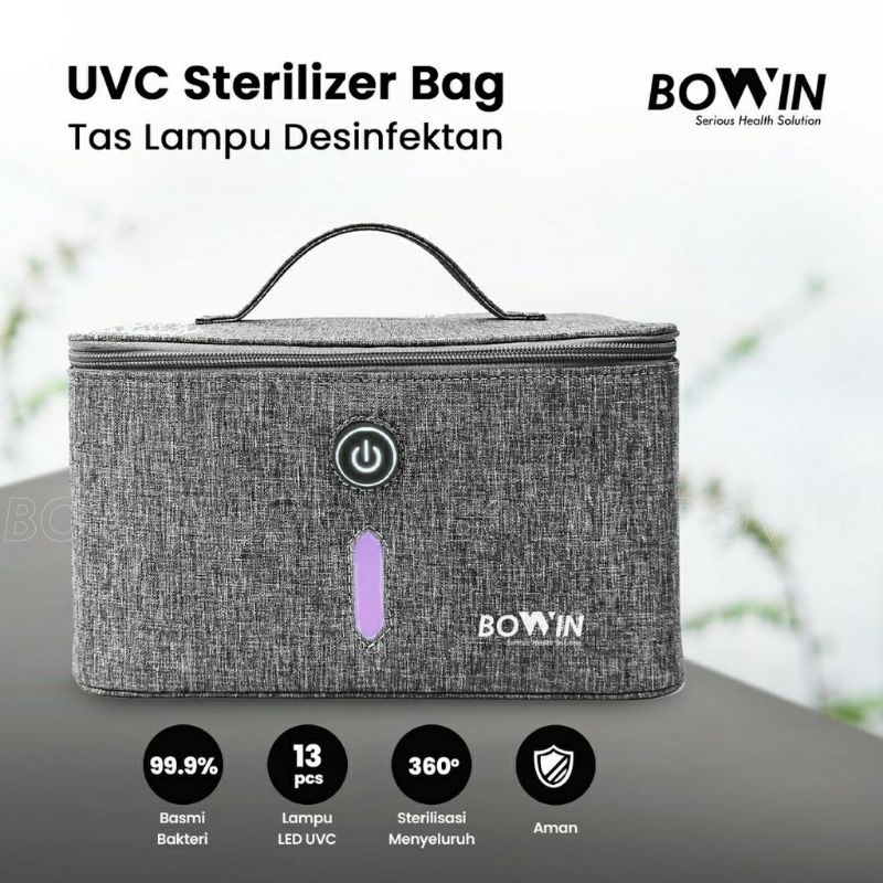 Bowin UVC Sterilizer Bag (Tas Lampu Desinfeksi Bakteri, Virus,Kuman)