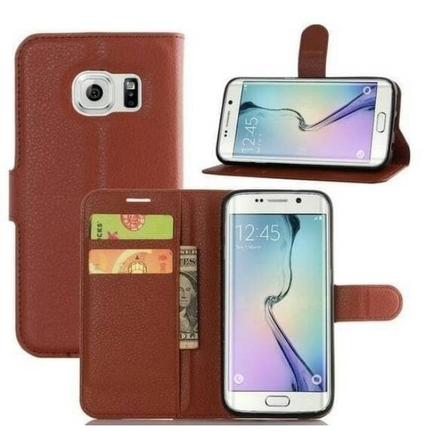 Samsung Galaxy A6 plus 2018 - Flip Kulit Flip Case Kulit Leather Case Kulit
