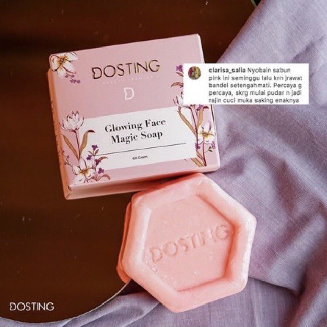 Sabun Pemutih Wajah BPOM Dosting Premium Glowing Face Magic Soap